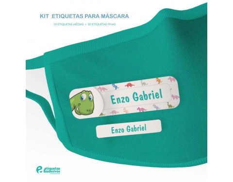 Kit Etiquetas Para Máscara com tema